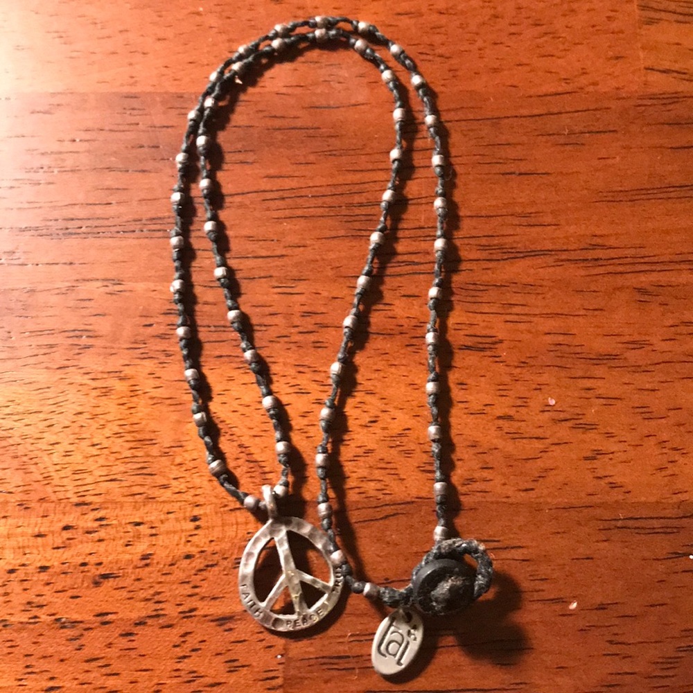 Peace sign necklace